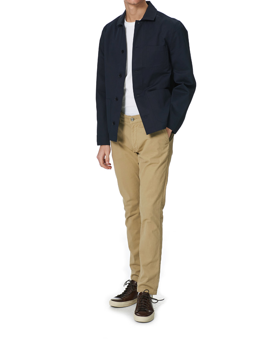 Heren | Overhemden | Filippa K | Louis Cotton Jacket Navy