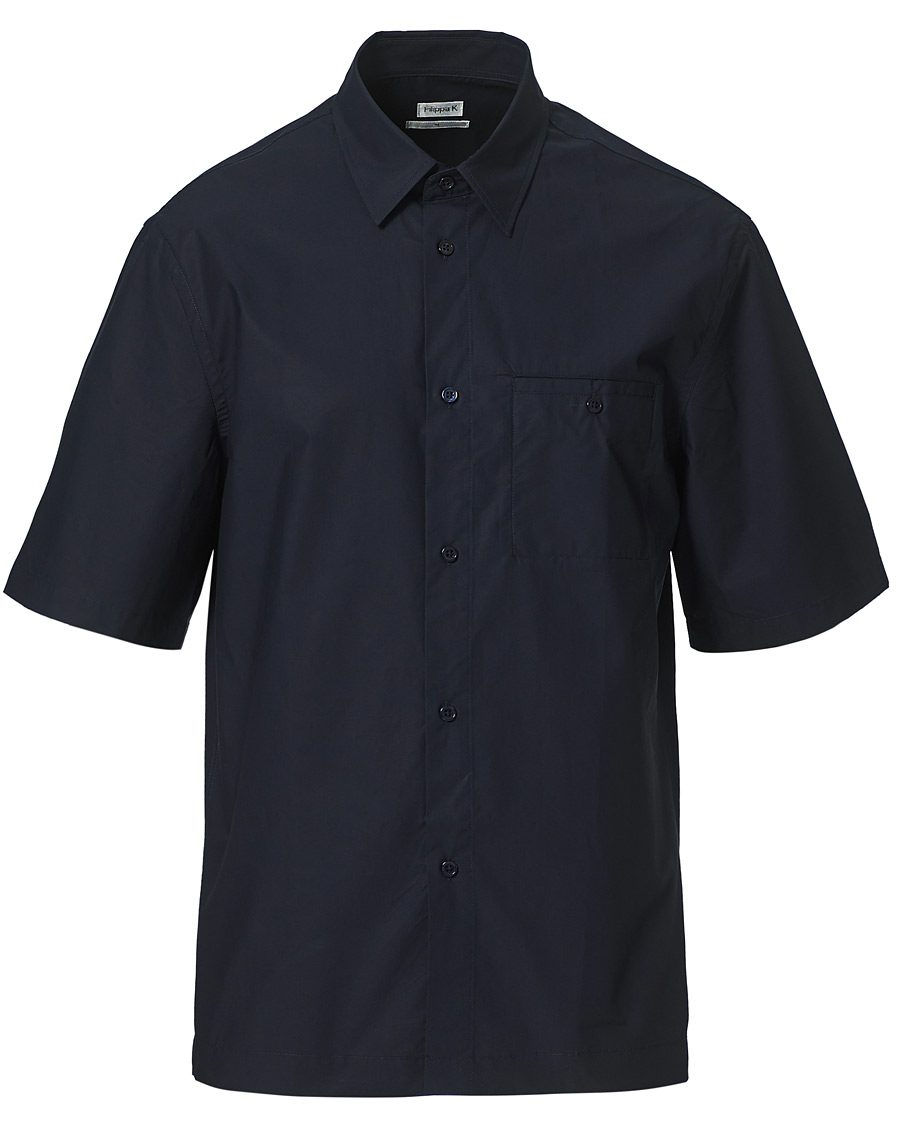 Heren | Overhemden | Filippa K | Oliver Poplin Shirt Navy