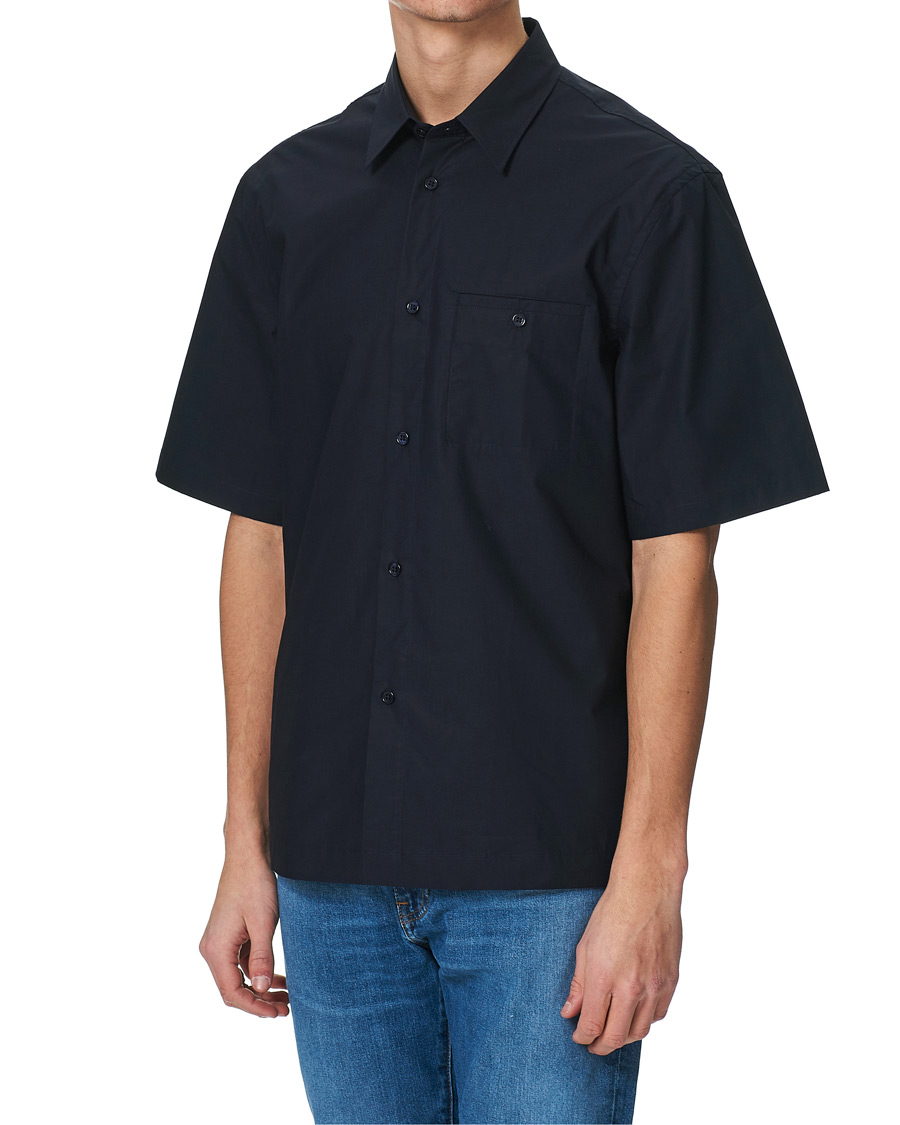 Heren | Overhemden | Filippa K | Oliver Poplin Shirt Navy