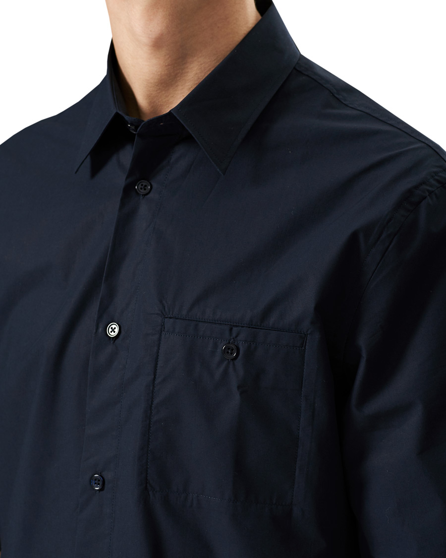 Heren | Overhemden | Filippa K | Oliver Poplin Shirt Navy