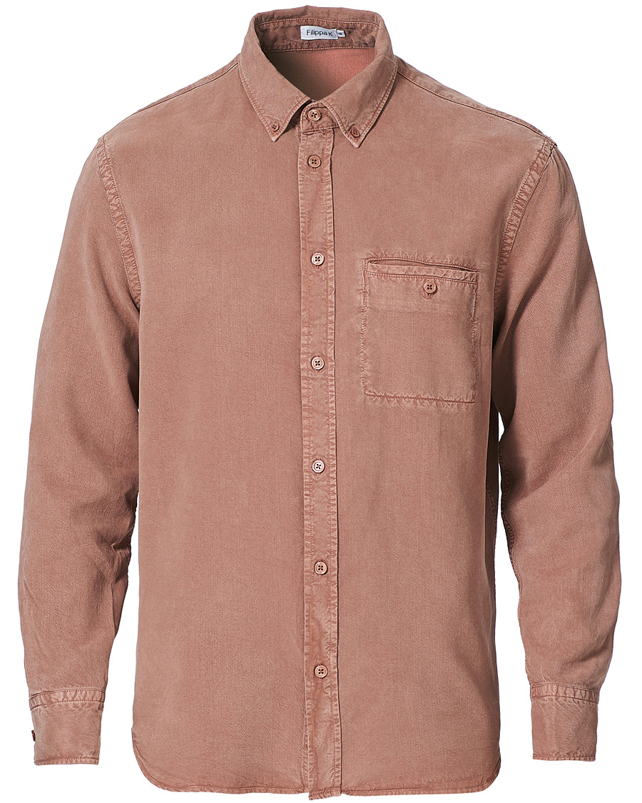Heren | Overhemden | Filippa K | Zachary Tencel Shirt Burgundy