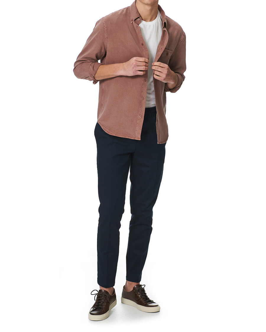 Heren | Overhemden | Filippa K | Zachary Tencel Shirt Burgundy
