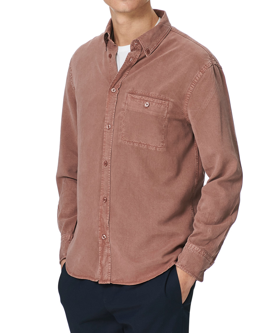 Heren | Overhemden | Filippa K | Zachary Tencel Shirt Burgundy
