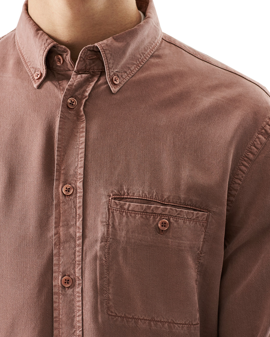 Heren | Overhemden | Filippa K | Zachary Tencel Shirt Burgundy