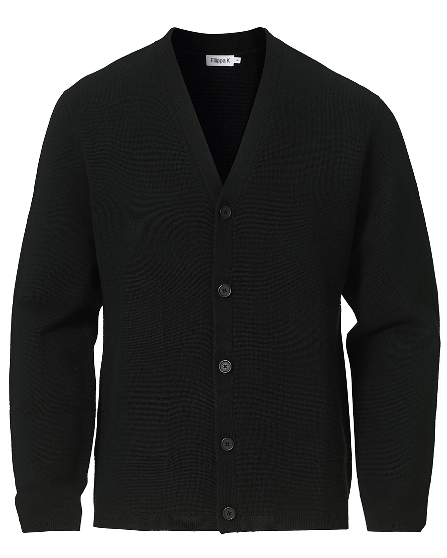 Heren | Truien | Filippa K | Aaron Cardigan Black