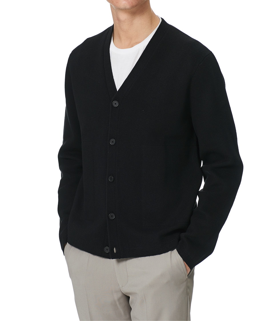 Heren | Truien | Filippa K | Aaron Cardigan Black