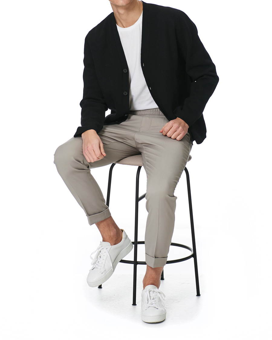 Heren | Broeken | Filippa K | Terry Cropped Trousers Light Taupe