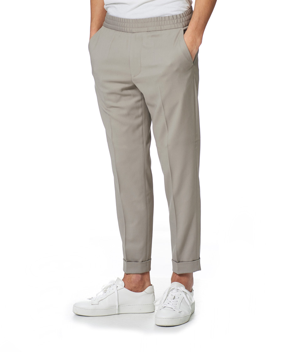 Heren | Broeken | Filippa K | Terry Cropped Trousers Light Taupe