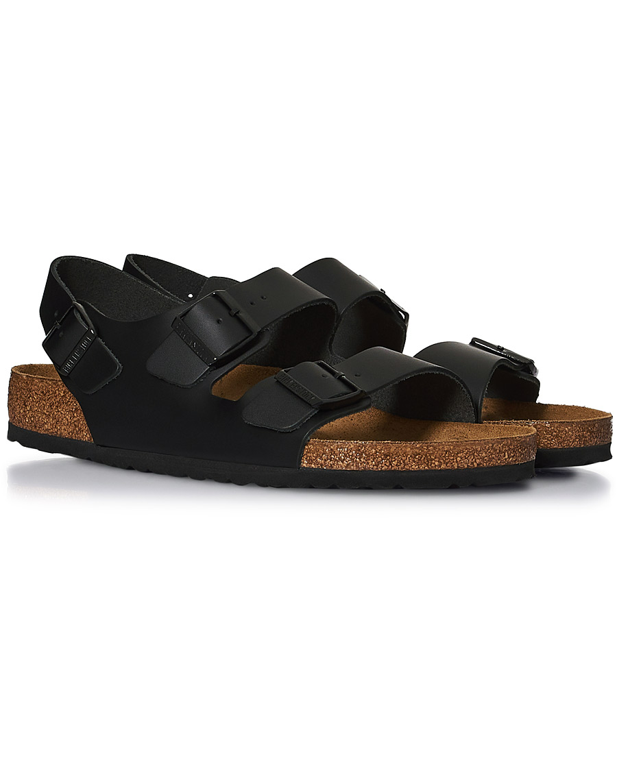 Heren | BIRKENSTOCK Milano Classic Footbed Black Leather | BIRKENSTOCK | Milano Classic Footbed Black Leather