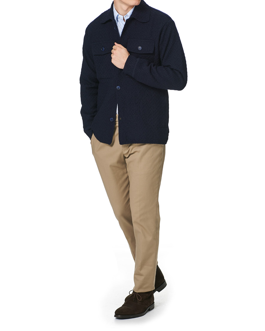 Heren | Overhemden | Eton | Dale of Norway Overshirt Navy