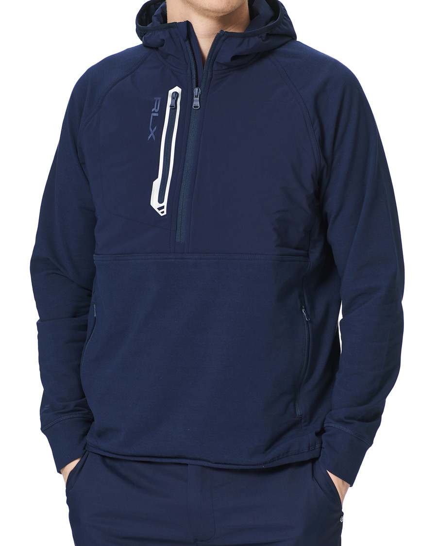 Heren | Truien | RLX Ralph Lauren | Tech Jersey Half Zip Hoodie French Navy
