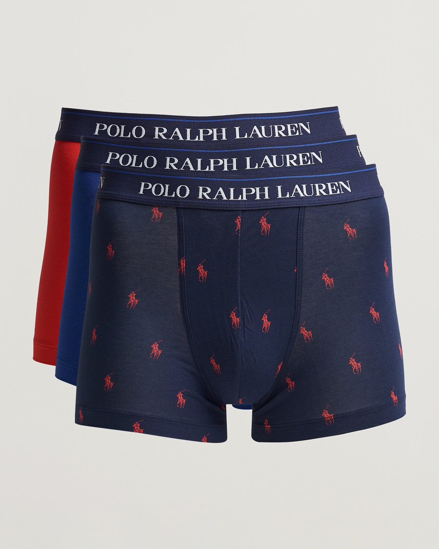 Heren | Ondergoed | Polo Ralph Lauren | 3-Pack Trunk Blue/Navy/Red