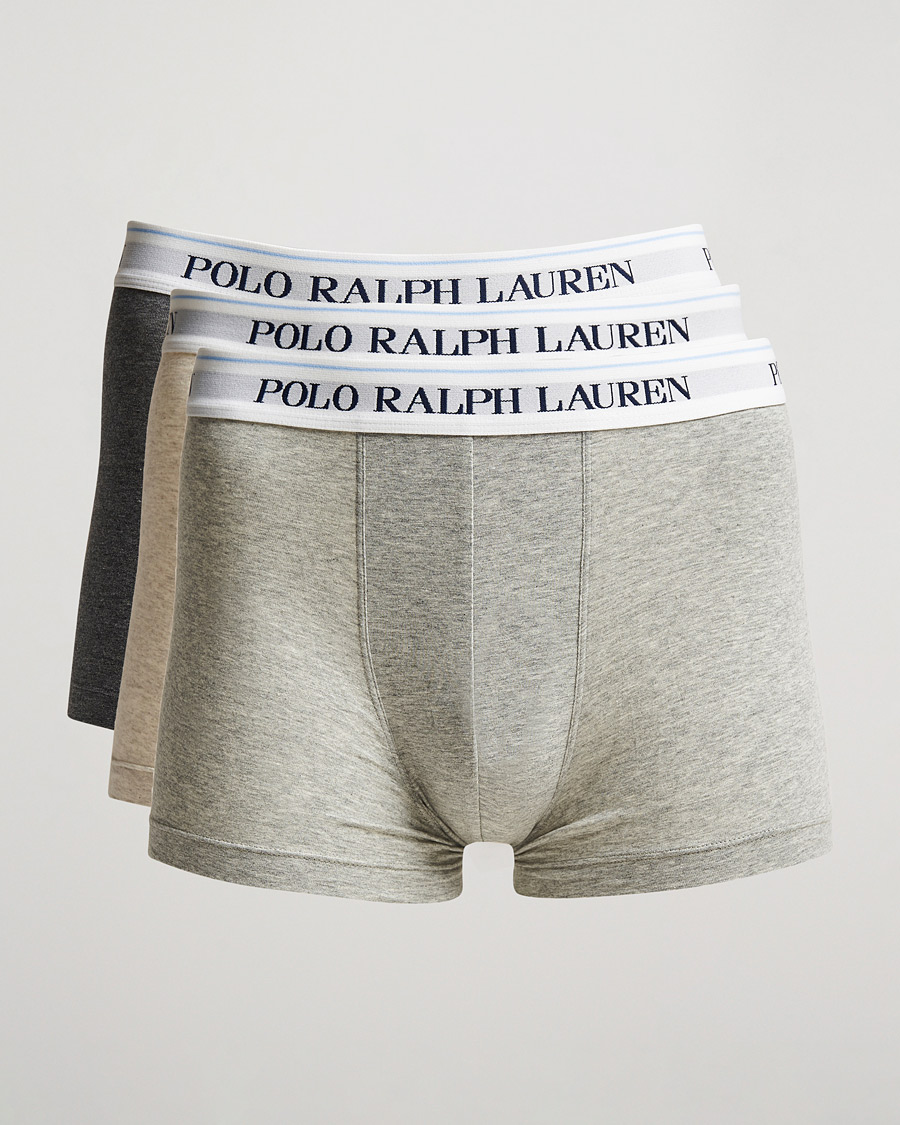 Heren | Ondergoed | Polo Ralph Lauren | 3-Pack Trunk Heather/Grey/Charcoal