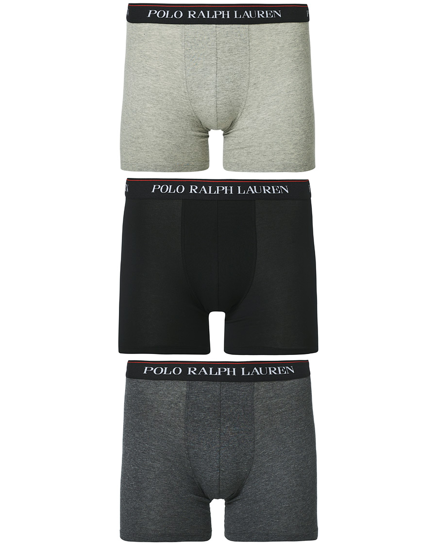 Heren | Ondergoed | Polo Ralph Lauren | 3-Pack Boxer Brief Light Grey/Grey/Dark Grey