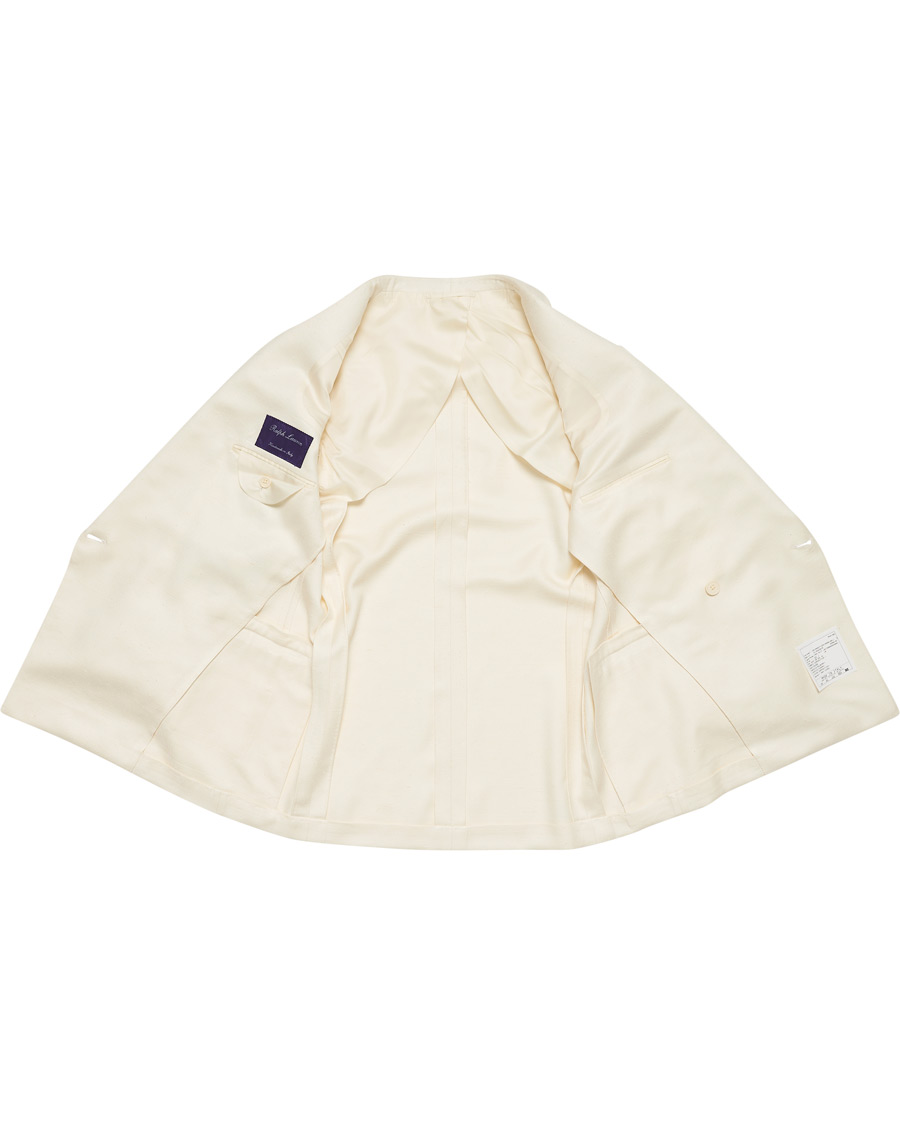 Heren | Blazers | Ralph Lauren Purple Label | Double Breasted Mulberry Silk Blazer Cream