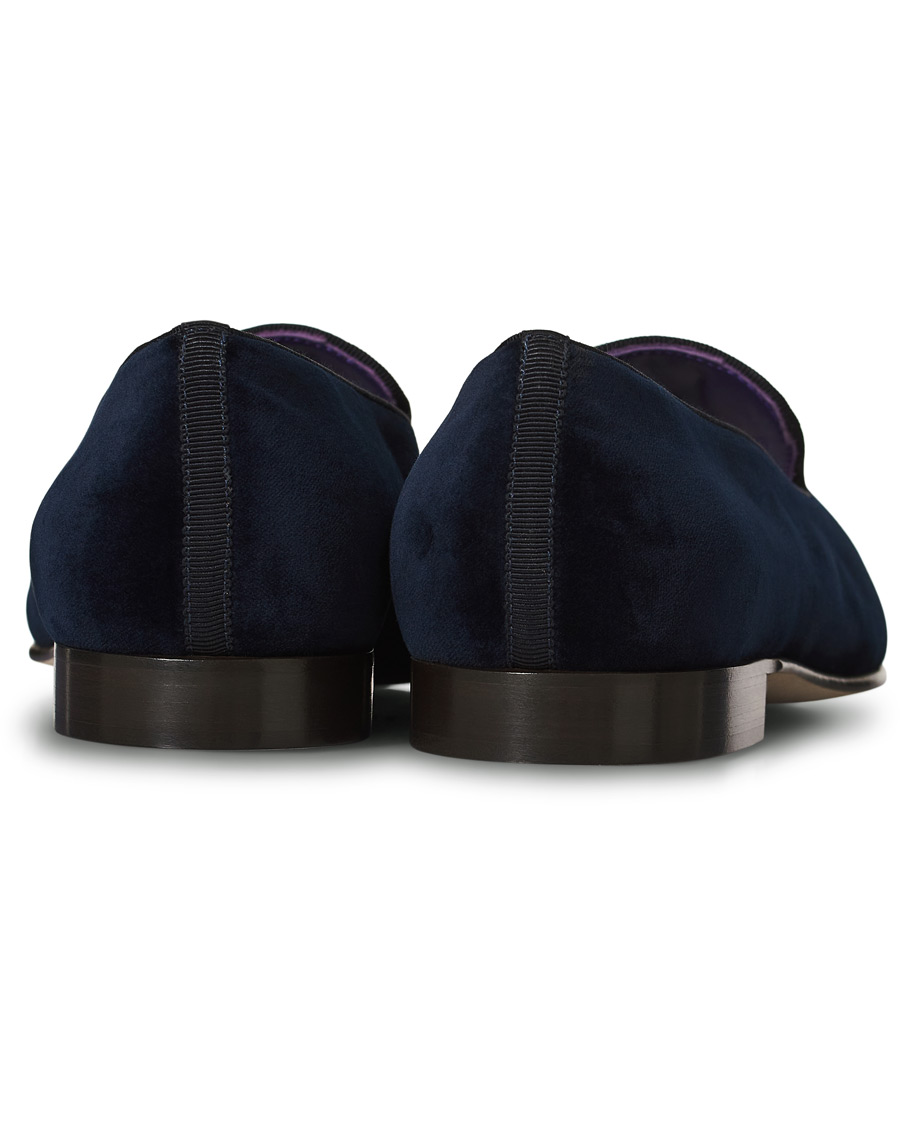 Heren | Ralph Lauren Purple Label Alonso Palm Crest Slippers Navy | Ralph Lauren Purple Label | Alonso Palm Crest Slippers Navy