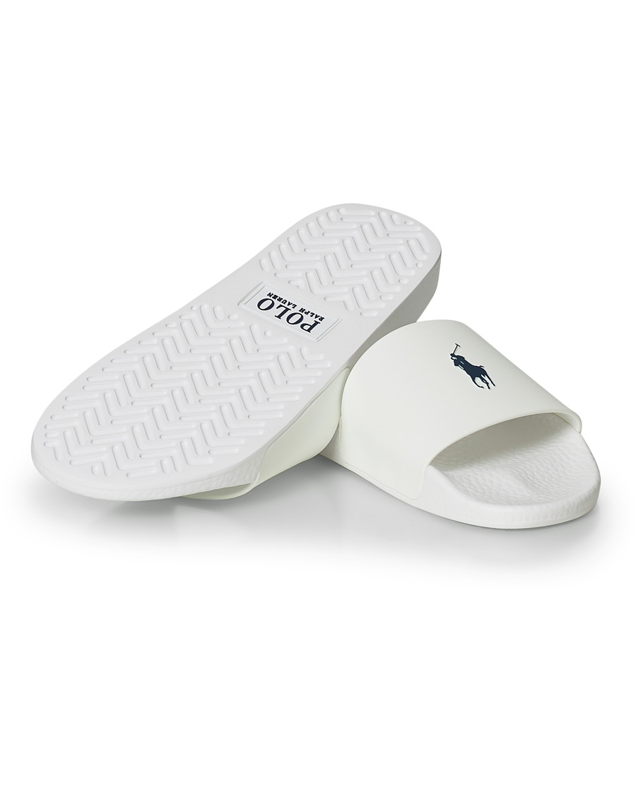 Heren | Polo Ralph Lauren Logo Slides White | Polo Ralph Lauren | Logo Slides White