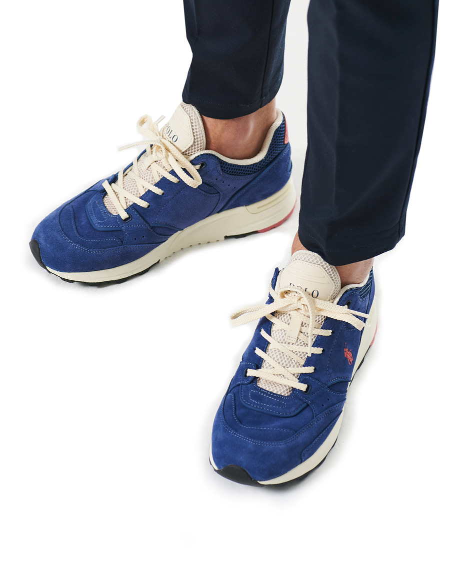 Heren | Polo Ralph Lauren Train 85 Running Sneaker Light Navy | Polo Ralph Lauren | Train 85 Running Sneaker Light Navy