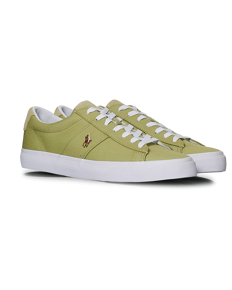 Heren | Polo Ralph Lauren Sayer Canvas Sneaker Light Olive | Polo Ralph Lauren | Sayer Canvas Sneaker Light Olive