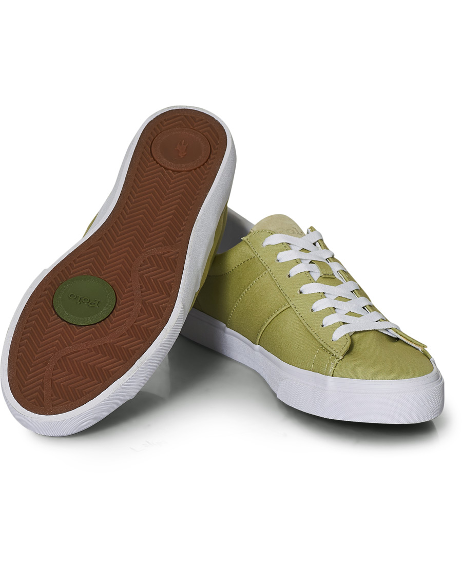 Heren | Polo Ralph Lauren Sayer Canvas Sneaker Light Olive | Polo Ralph Lauren | Sayer Canvas Sneaker Light Olive