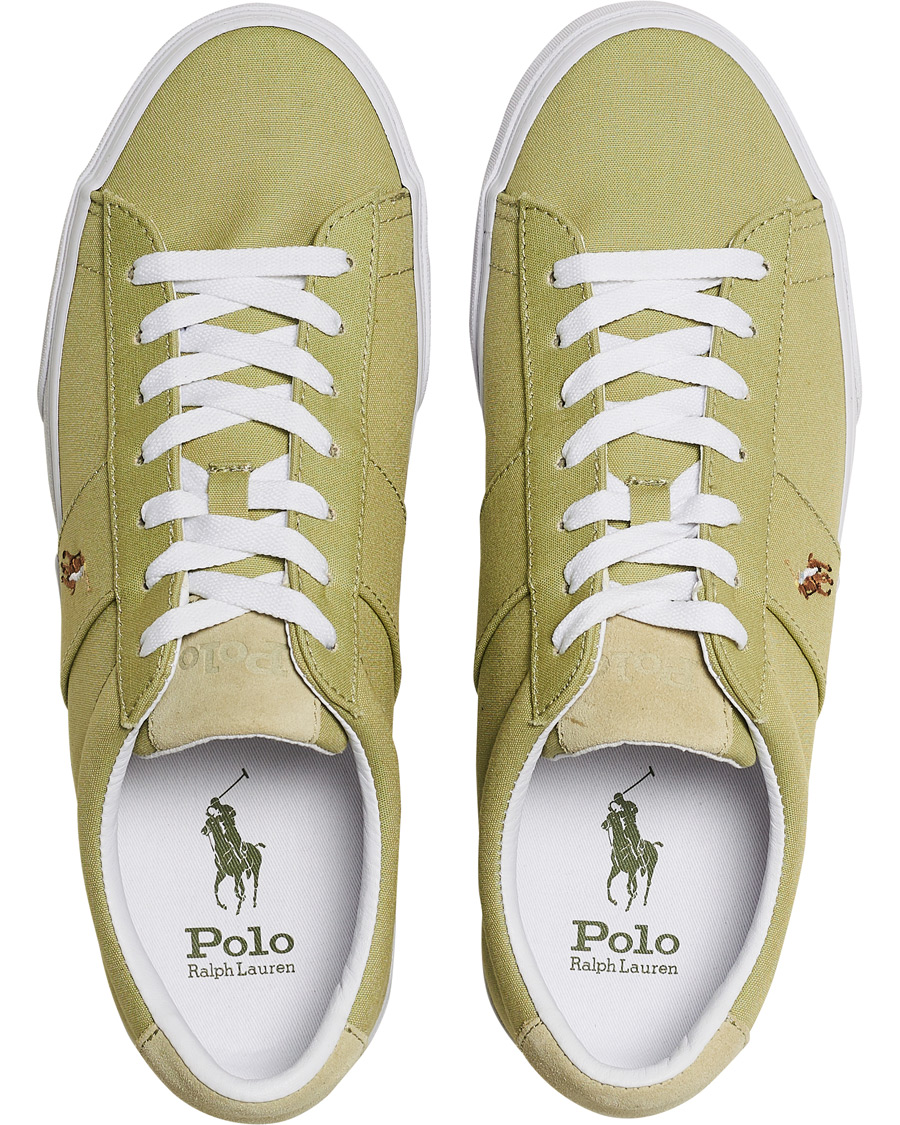 Heren | Polo Ralph Lauren Sayer Canvas Sneaker Light Olive | Polo Ralph Lauren | Sayer Canvas Sneaker Light Olive