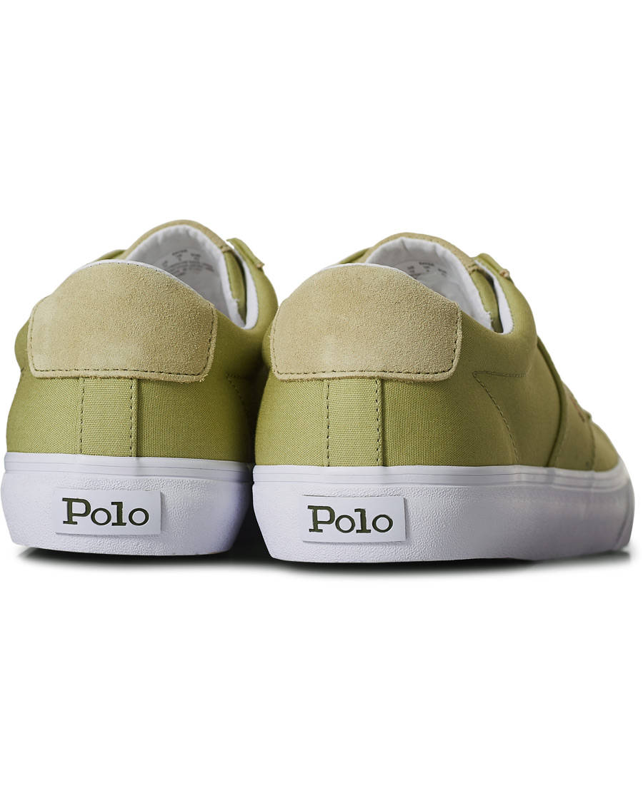 Heren | Polo Ralph Lauren Sayer Canvas Sneaker Light Olive | Polo Ralph Lauren | Sayer Canvas Sneaker Light Olive
