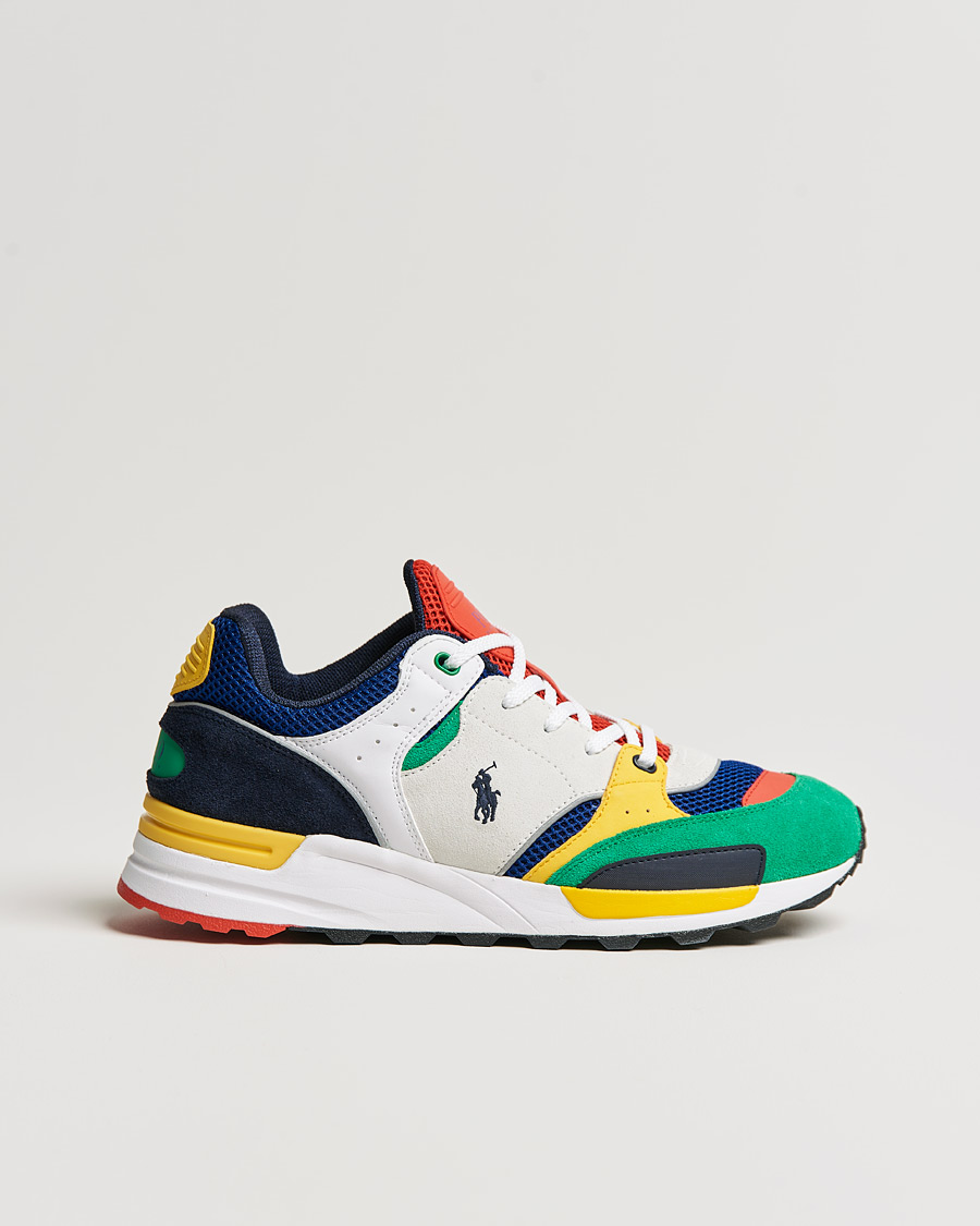 Heren | Polo Ralph Lauren Trackstr 200 Running Sneaker Multi | Polo Ralph Lauren | Trackstr 200 Running Sneaker Multi