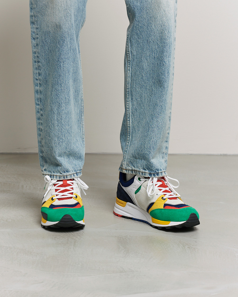 Heren | Polo Ralph Lauren Trackstr 200 Running Sneaker Multi | Polo Ralph Lauren | Trackstr 200 Running Sneaker Multi