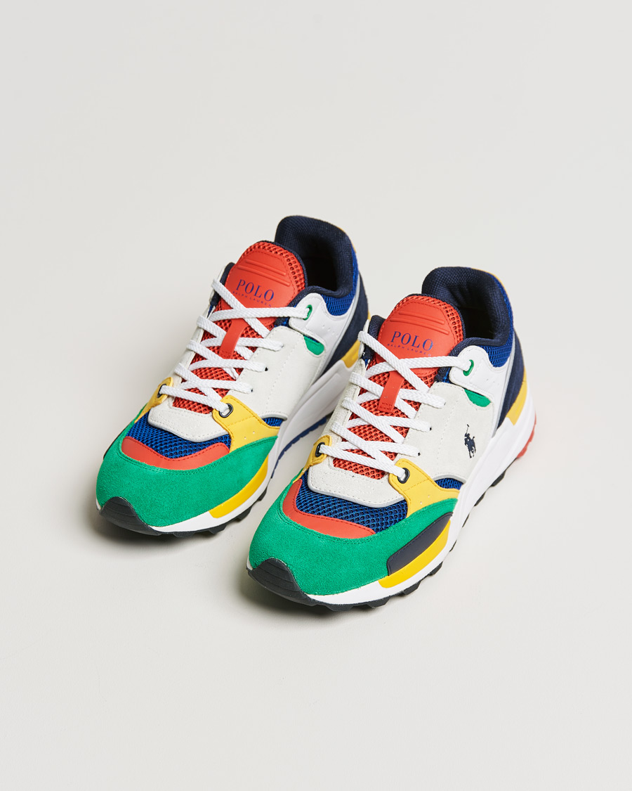 Heren | Polo Ralph Lauren Trackstr 200 Running Sneaker Multi | Polo Ralph Lauren | Trackstr 200 Running Sneaker Multi