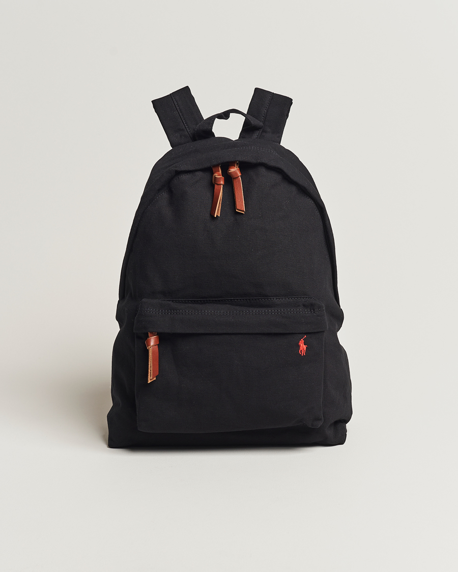 Heren | Polo Ralph Lauren Canvas Backpack Black | Polo Ralph Lauren | Canvas Backpack Black