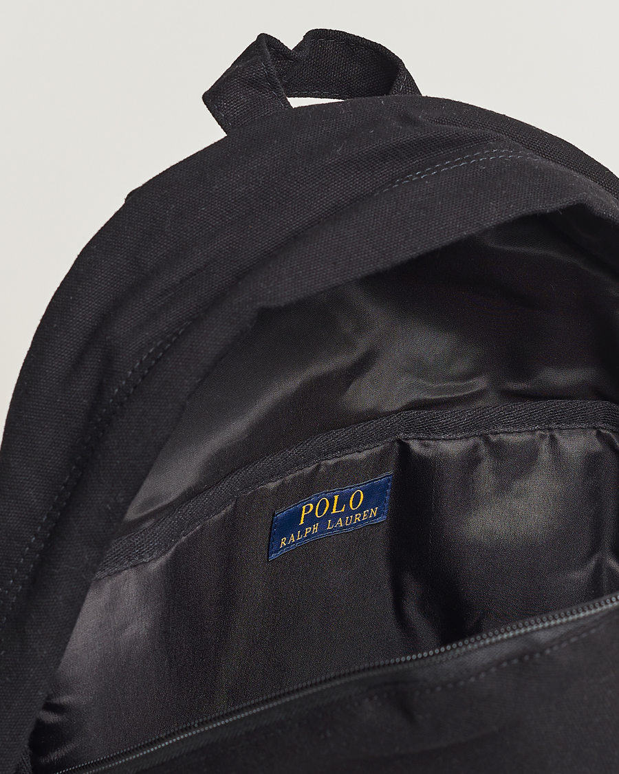 Heren | Polo Ralph Lauren Canvas Backpack Black | Polo Ralph Lauren | Canvas Backpack Black