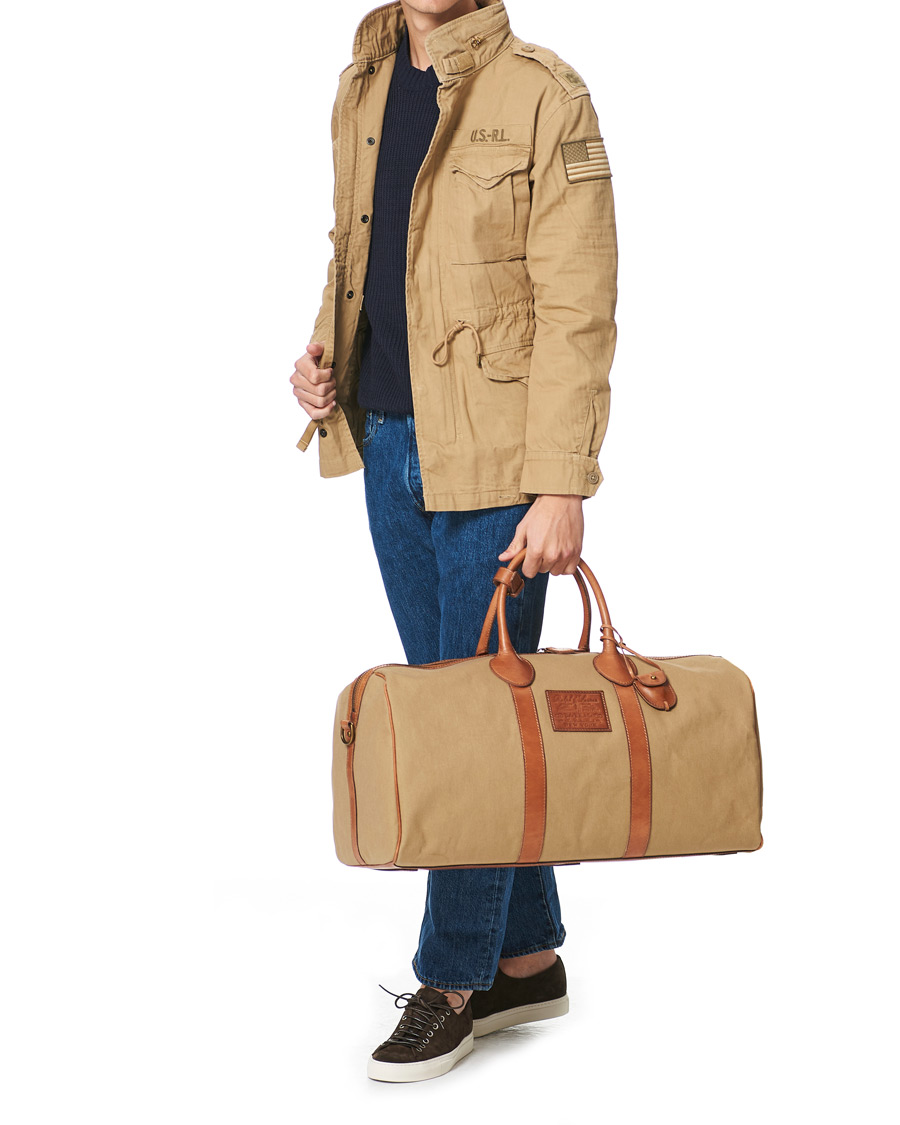 Heren | Polo Ralph Lauren Heritage Canvas Duffle Bag Montana Khaki | Polo Ralph Lauren | Heritage Canvas Duffle Bag Montana Khaki