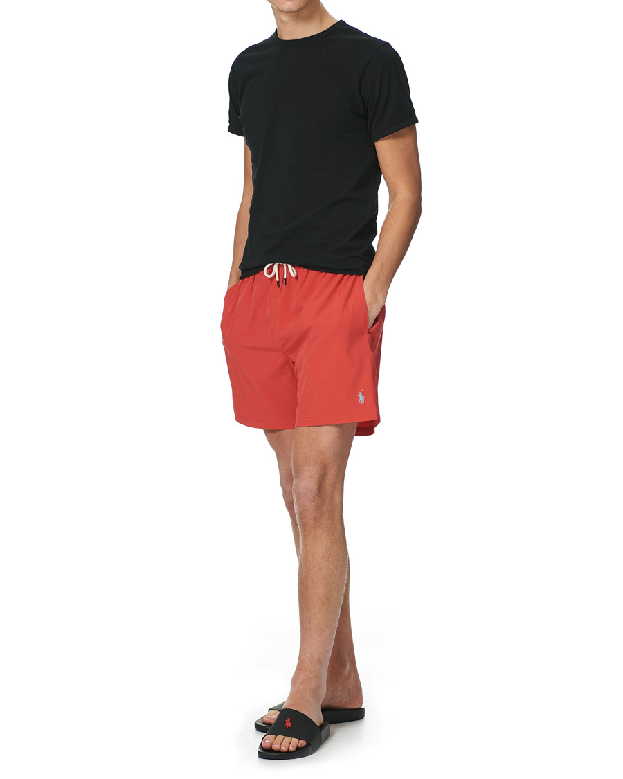 Heren | Zwembroek | Polo Ralph Lauren | Recyceled Traveler Boxer Swimshorts Starboard Red