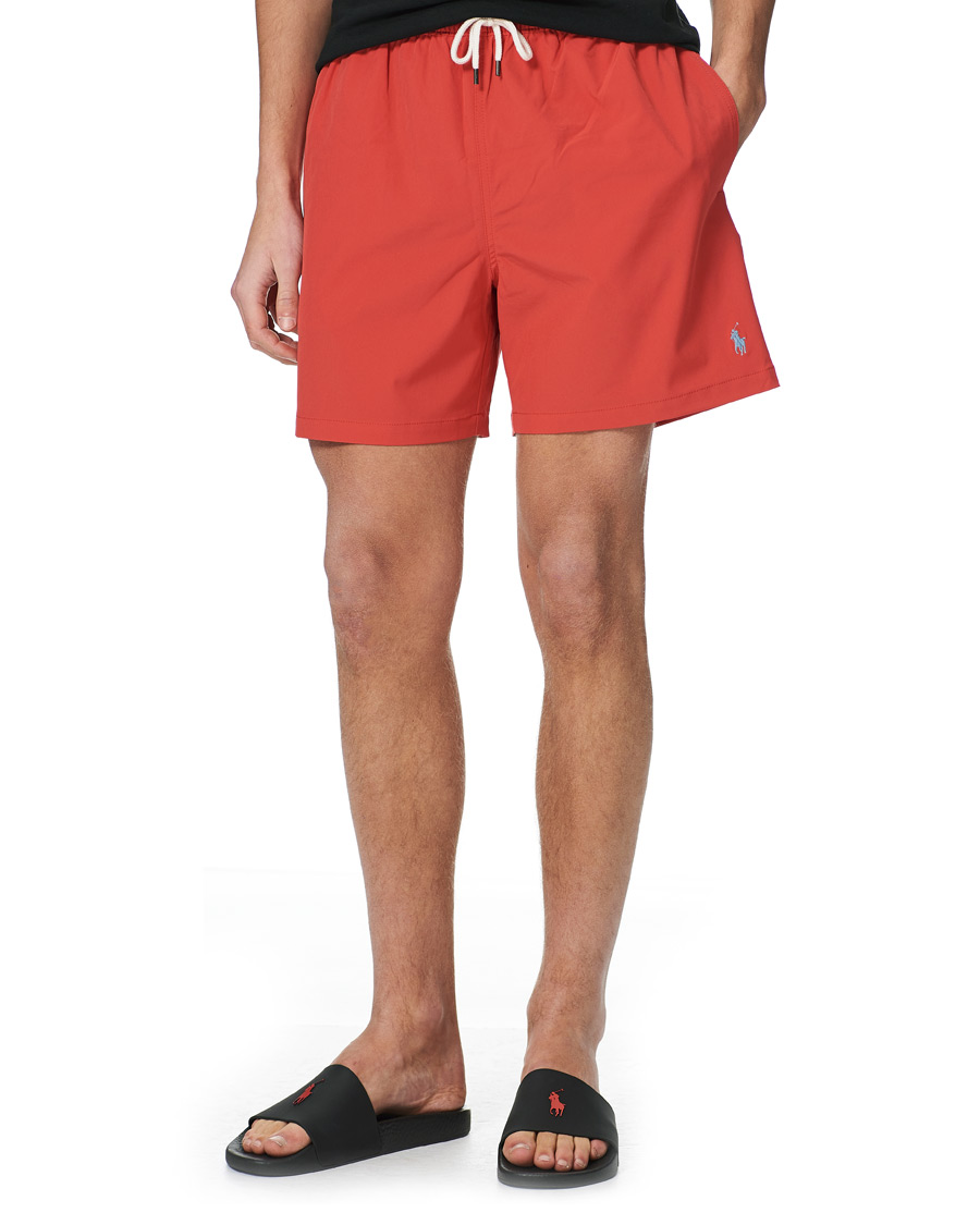 Heren | Zwembroek | Polo Ralph Lauren | Recyceled Traveler Boxer Swimshorts Starboard Red