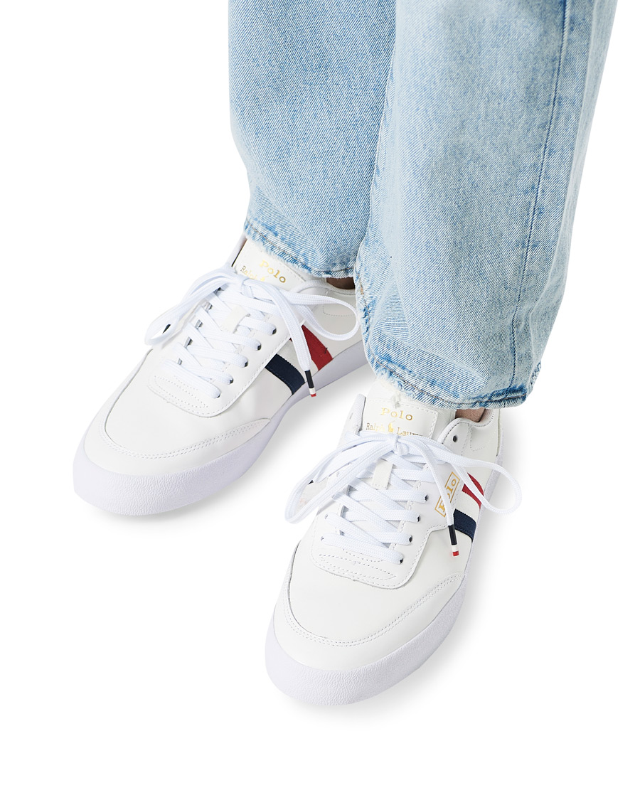 Heren | Polo Ralph Lauren Court VLC Leather Sneaker White | Polo Ralph Lauren | Court VLC Leather Sneaker White