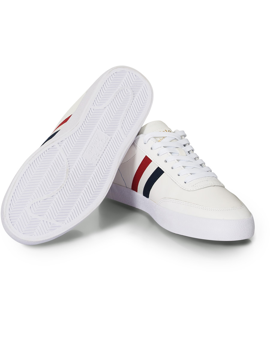 Heren | Polo Ralph Lauren Court VLC Leather Sneaker White | Polo Ralph Lauren | Court VLC Leather Sneaker White