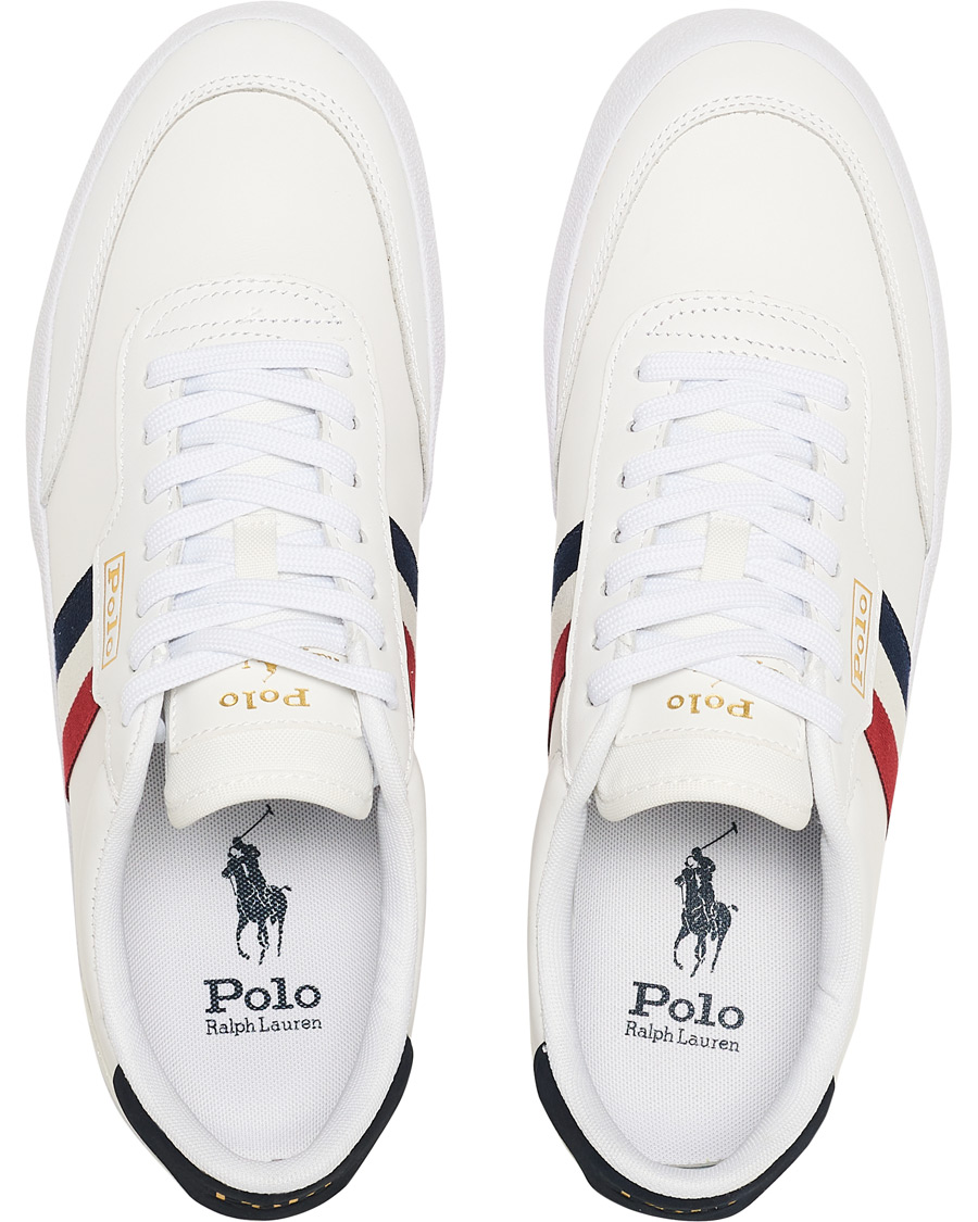 Heren | Polo Ralph Lauren Court VLC Leather Sneaker White | Polo Ralph Lauren | Court VLC Leather Sneaker White