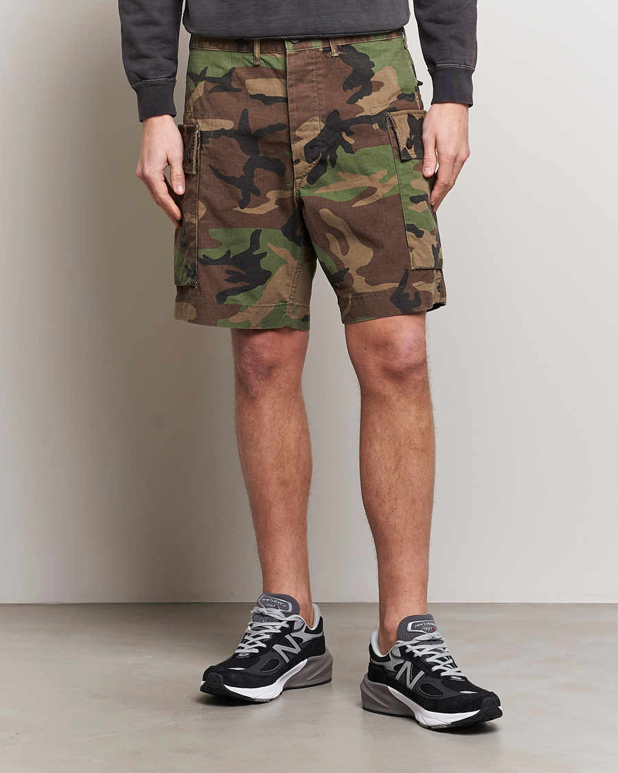 Heren | American Heritage | RRL | Regiment Cargo Shorts Woodland Camo