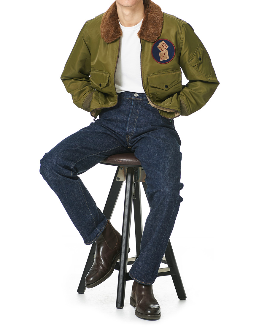 Heren | Jassen | RRL | Filton Shearling Bomber Olive