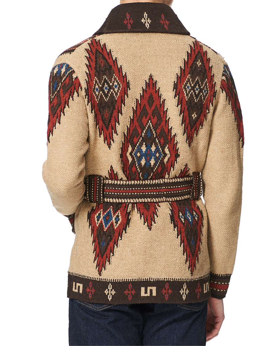 Heren | Truien | RRL | Ranch Shawl Cardigan Tan/Brown