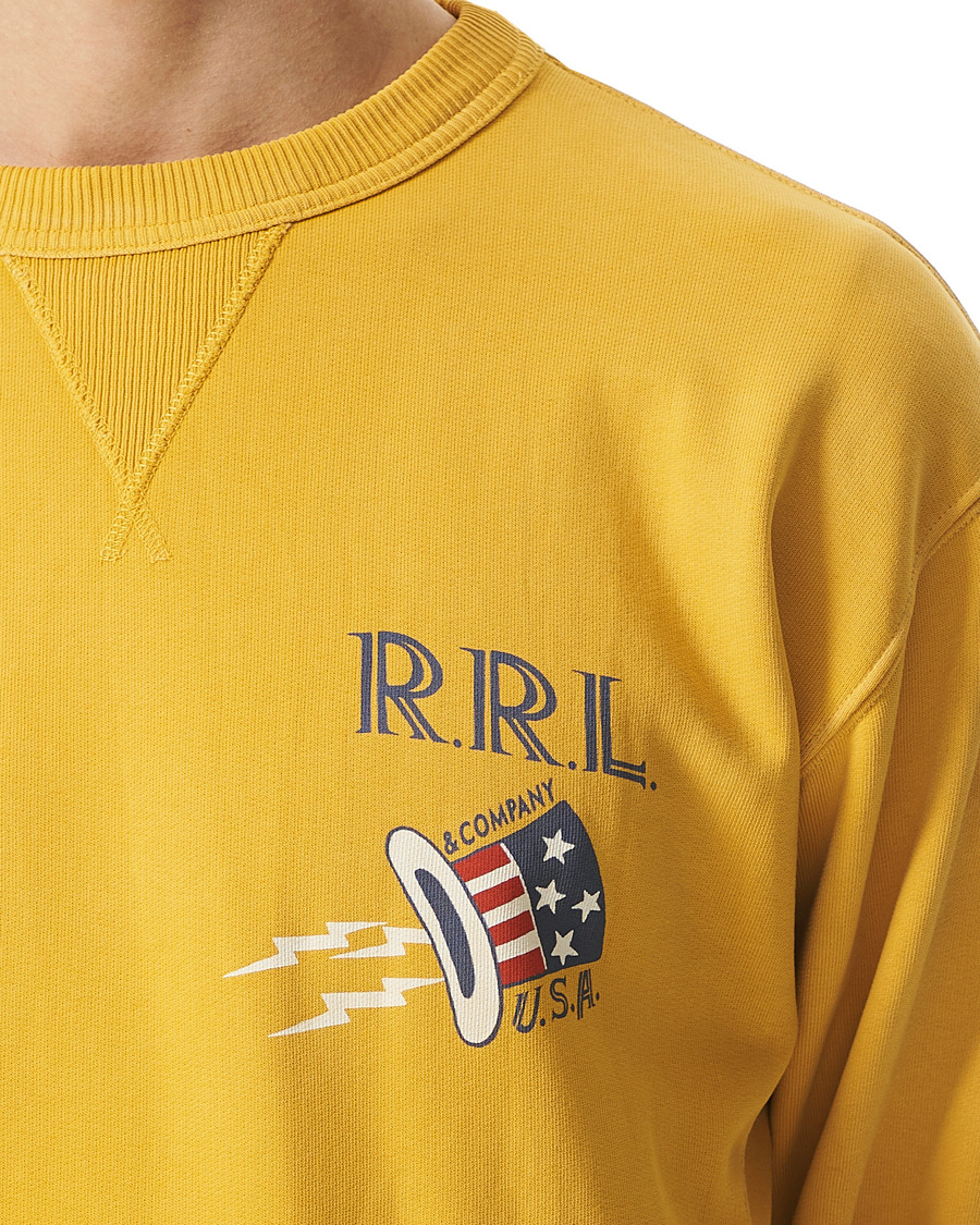 Heren | Truien | RRL | Graphic Logo Sweatshirt Yellow