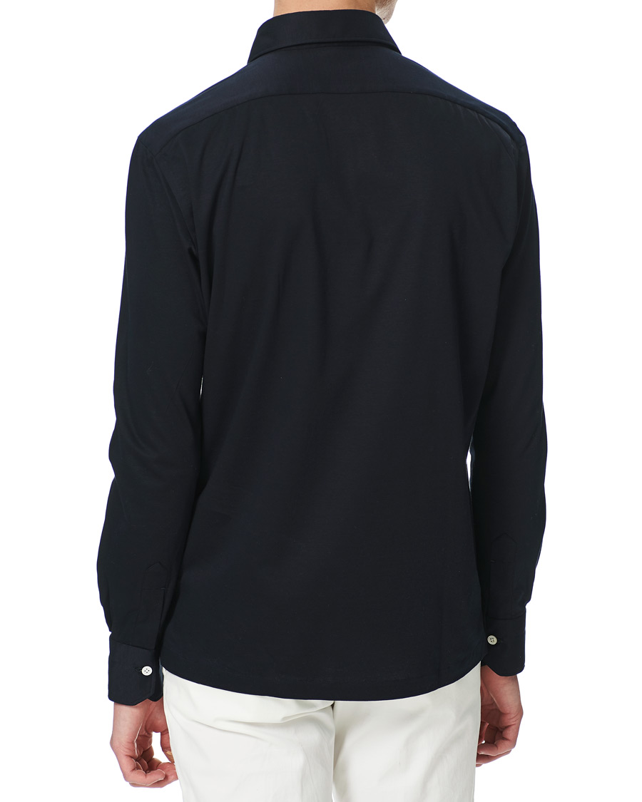 Heren | Truien | Kiton | Popover Shirt Navy