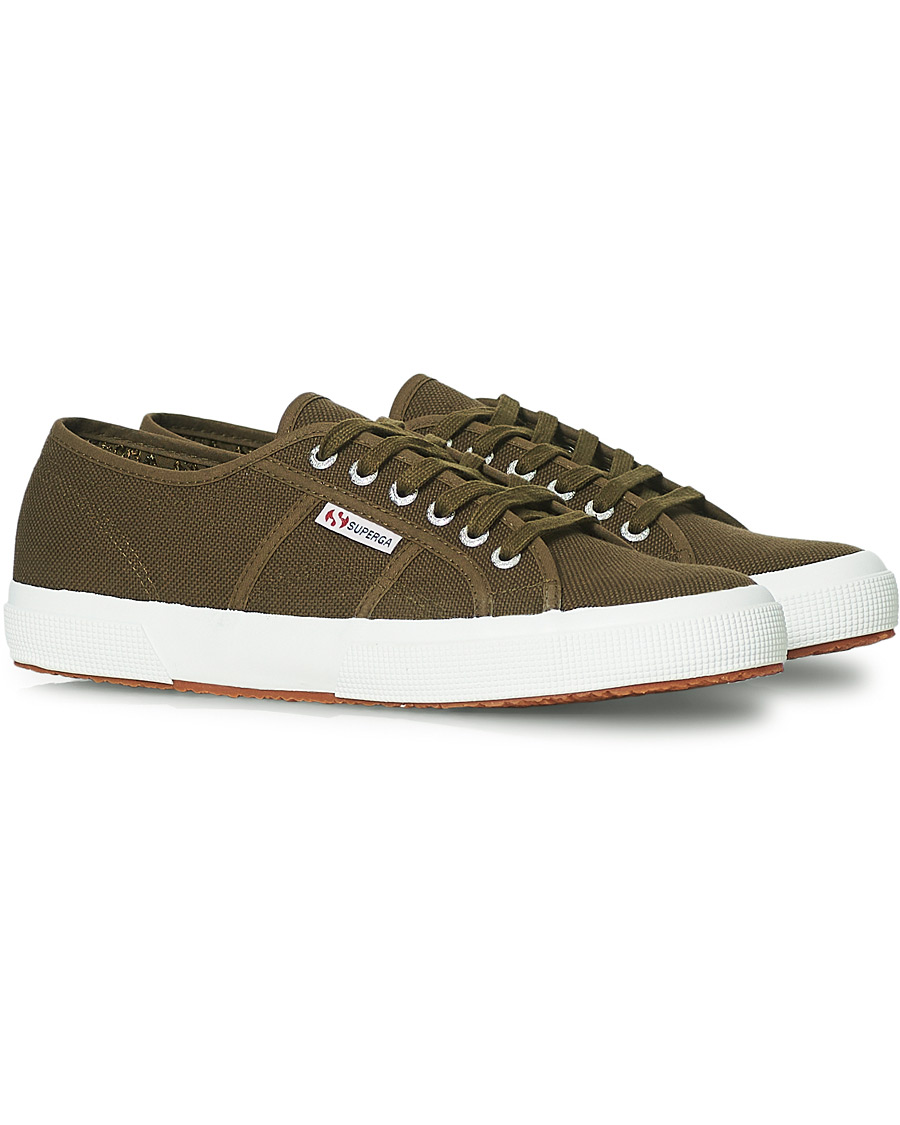 Heren | Superga Canvas Sneaker Military Green | Superga | Canvas Sneaker Military Green