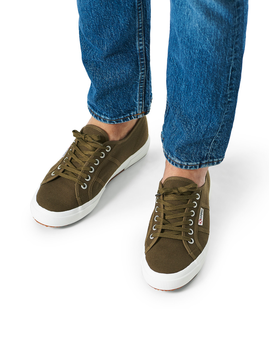Heren | Superga Canvas Sneaker Military Green | Superga | Canvas Sneaker Military Green