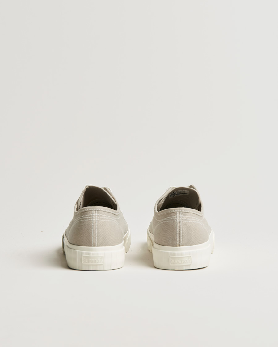 Heren | Superga Canvas Stripe Sole Sneaker Grey | Superga | Canvas Stripe Sole Sneaker Grey