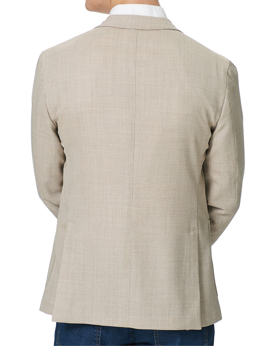 Heren | Blazers | Boglioli | K Jacket Wool Hopsack Blazer Beige