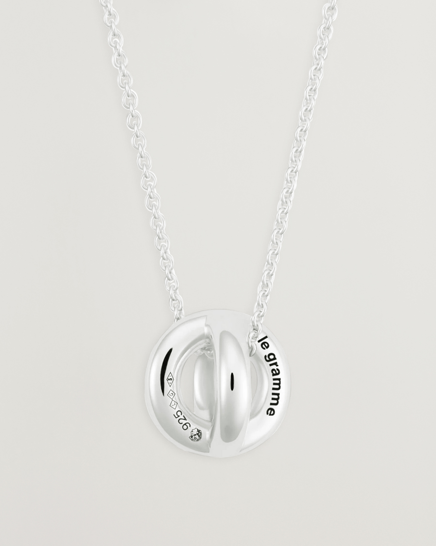 Heren | Sieraden | LE GRAMME | Entrelacs Pendant Necklace Sterling Silver 3g