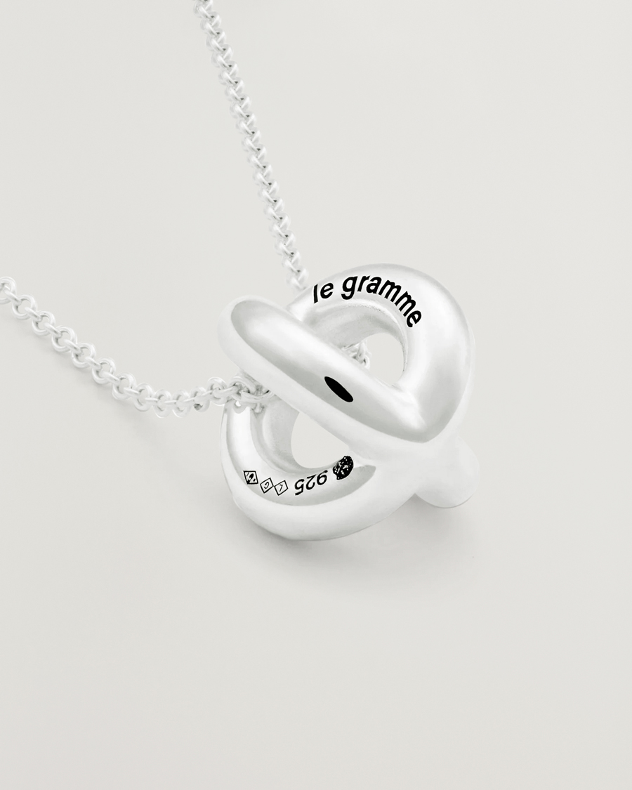 Heren | Sieraden | LE GRAMME | Entrelacs Pendant Necklace Sterling Silver 3g