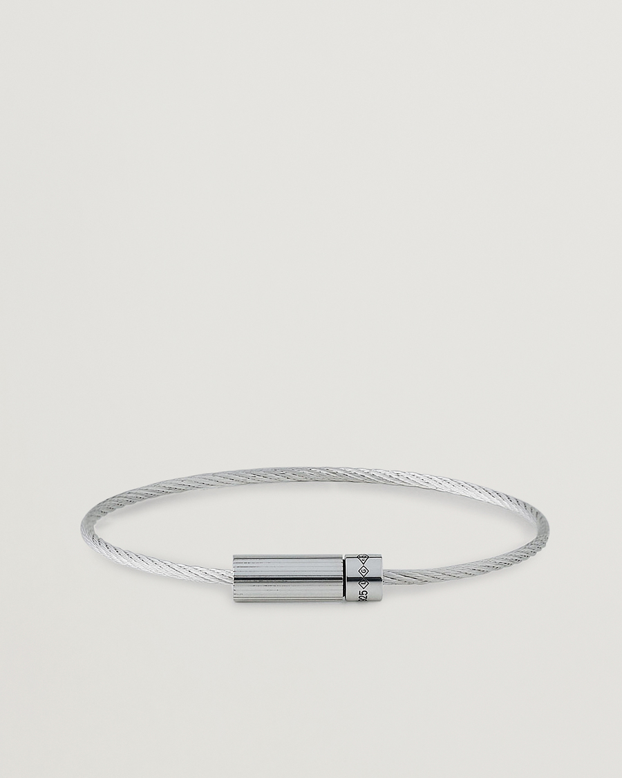 Heren | LE GRAMME Horizontal Cable Bracelet Polished Sterling Silver 7g | LE GRAMME | Horizontal Cable Bracelet Polished Sterling Silver 7g