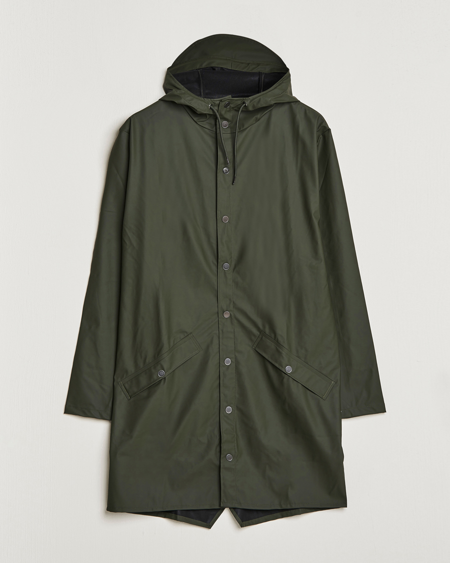 Heren | Jassen | RAINS | Long Jacket Green
